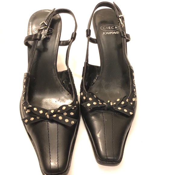 Circa Joan & David polka dot slingbacks - Picture 3 of 10
